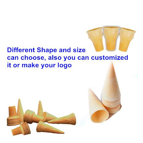 Ice Cream Cone Baking Machine CE Stainless Steel Pizza Cone Making Machine