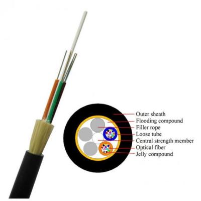 China ADSS Fiber Optic Cable 24F 100M Span Aerial Fiber Optic ADSS Cable for sale