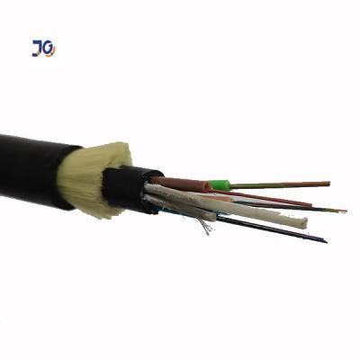 China Aramid Yarn Outdoor Aireal Single Mode Fiber Optic Cable 24 Core ADSS OFC Fiber  Cable for sale