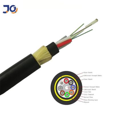 China 4 6 8 10 12 24 48 96 144 Core ADSS Aerial Fiber Optic Cable Dielectric Outdoor Fiber Optic Cable for sale