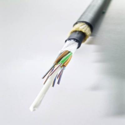 China 6 fibra ótica do cabo blindado do único modo do núcleo ADSS G652D ADSS de /12/24/48/96 à venda