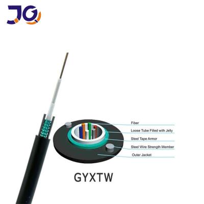 China Unitube GYXTW 4 Core Single Mode Fiber Optic Cable for sale
