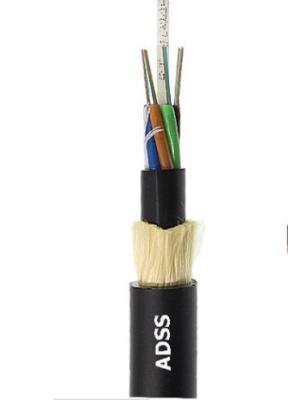 China PE Jacket 12 Core Span 100m ADSS Fiber Optic Cable for sale
