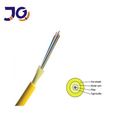 China 2KM LSZH Tight Buffer  12 Core Indoor Fiber Optic Cable for sale