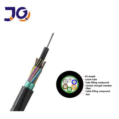 China ISO9001 GYTS 48 Core Outdoor Armored Fiber Optic Cable for sale