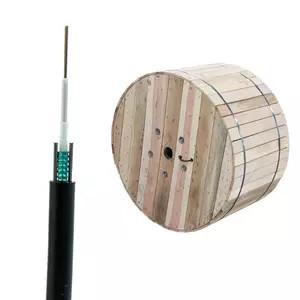 China GYXTW 4 Single Mode G652D Aerial Optical Fiber Cable manufacturer for sale