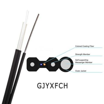 Chine 4 couleur optique du câble d'interface de fibre du noyau FTTH G657A2 enduite à vendre