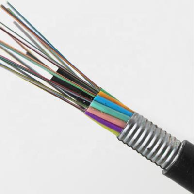 China Multi Mode 50/125 Armored Fiber Optic Cable For Underground Anti Rodent Gyta Gyts for sale