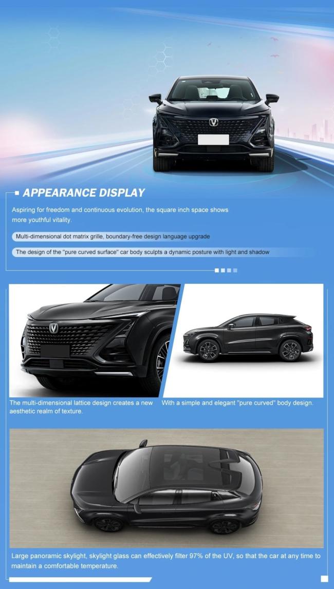 Hot Sale 2023 Changan Uni-T 1.5t Left Hand Drive Car 5 Seats Changan Uni-T Car