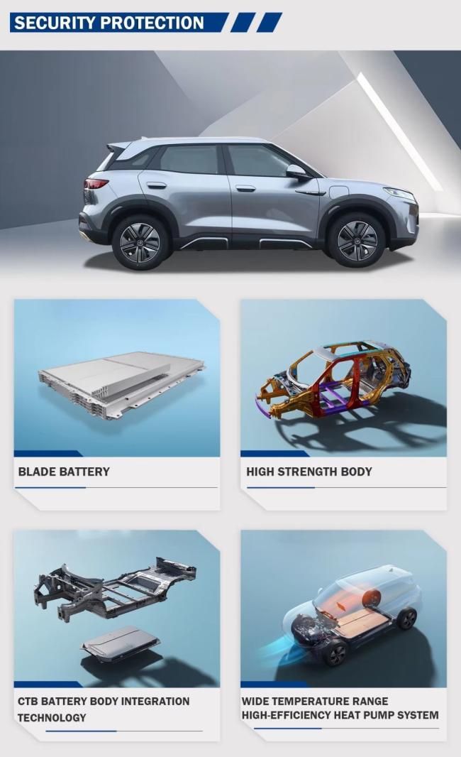 Byd Yuan up EV Atto 3 up Electric Car Newly Lunched Model 401 Km Full 2024 Byd Yuan up
