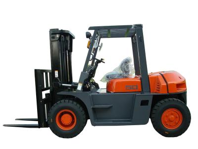 China 5000kg Four Wheel Drive Forklift With ISUZU Engine 6BG1 EPA Approved for sale