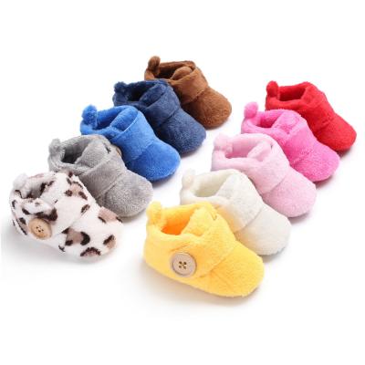 China Amazon hot soft cotton 10 colors winter snow prewalk infant baby boots for sale