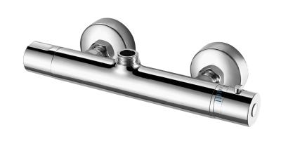 China Double Handle Thermostatic Shower Faucet Bath Thermostatic Taps Rust Resistant for sale