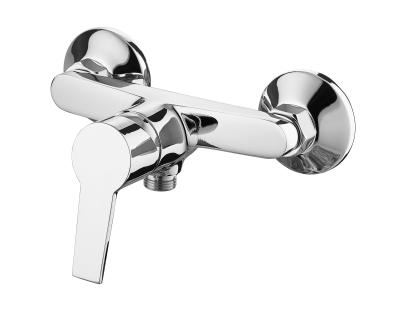 China 2 In One Wall Mixer Chrome Shower Taps Manual Control Plumbing Valve Switch for sale