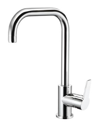 China Rotatable Deck Mounted Kitchen Mixer Taps Single Hole Single Handle Kitchen Faucet for sale