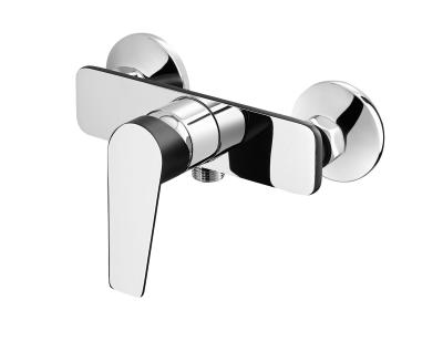 China High Quality Brass Body Shower Mixer Faucet Two-Colour Look Chrome/Black for sale