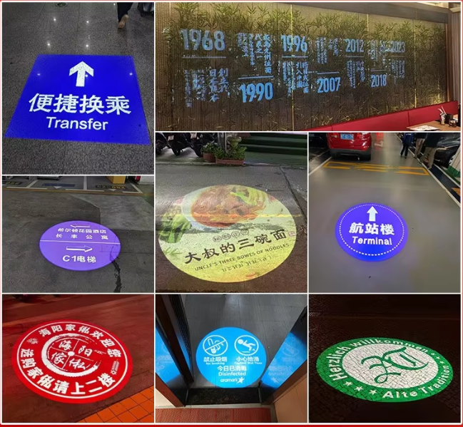 50W LED Outdoor Gobo Projector - Installation and mounting details
