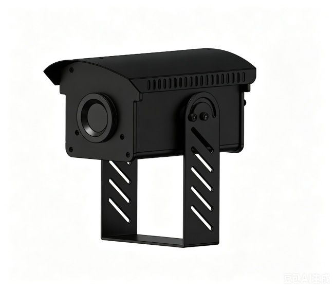 Technical diagram of 1500W LED projection light showing specifications and features