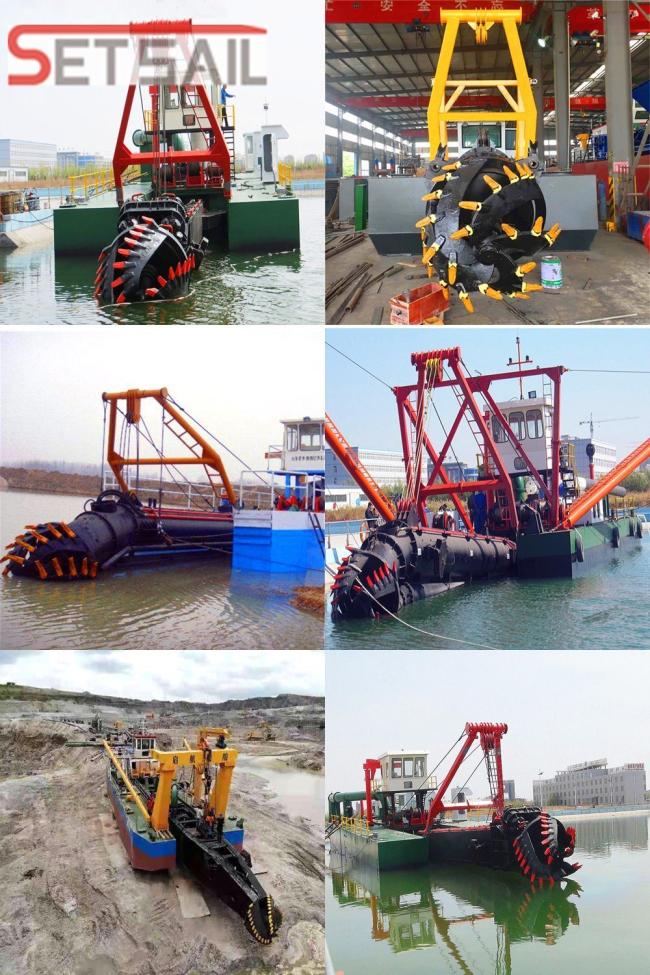 Diesel Engine Power Cutter Suction Dredger with Hydraulic Sand Pump