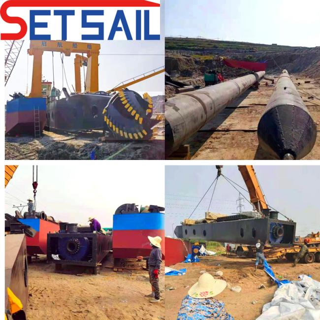 Hydraulic Water Flow 800m3 Cutter Suction Dredger with Diesel Engine