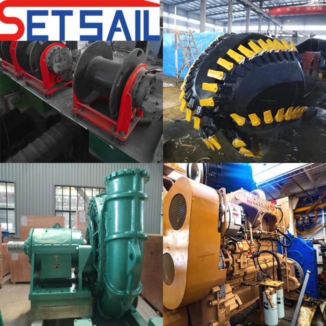 Water Flow 2000m3 Hydraulic Diesel 12 Inch Cutter Suction Mud Dredger