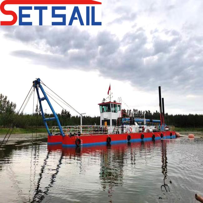 The Latest Technology Sand Pump Dredger with Anchor Boom