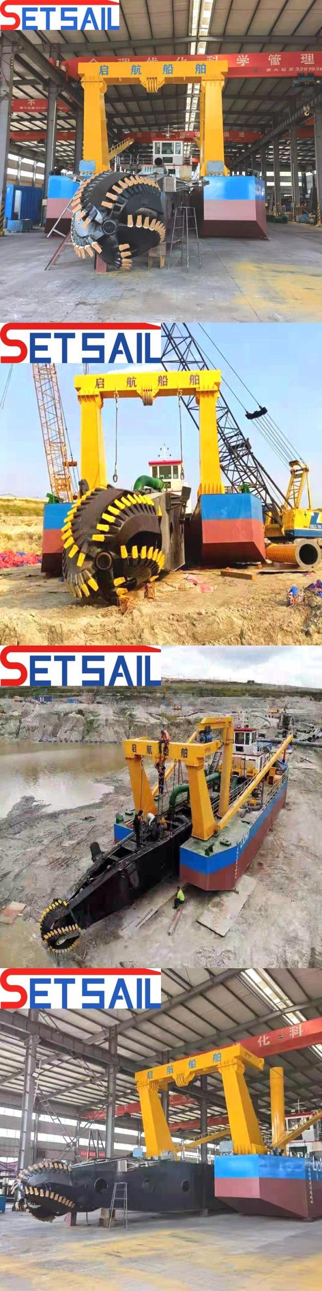 Customized Water Flow 5500m3 hydraulic Diesel Engine Cutter Suction Dredger