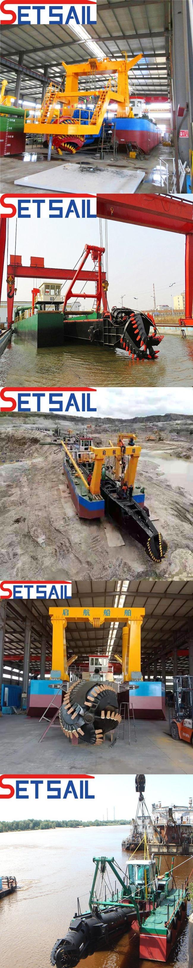 Underwater Pump Water Flow 7000m3 Cutter Suction Dredger for Lake