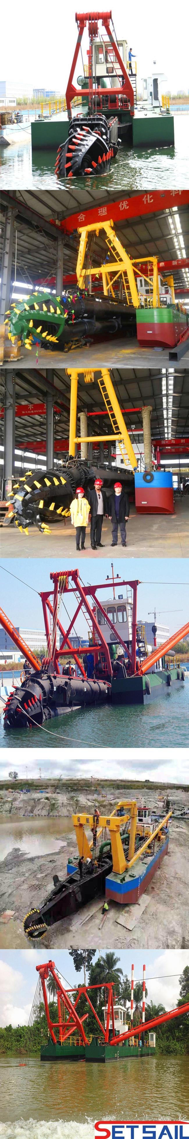 Factory Water Flow 9000m3 Cutter Suction Dredger with Underwater Pump
