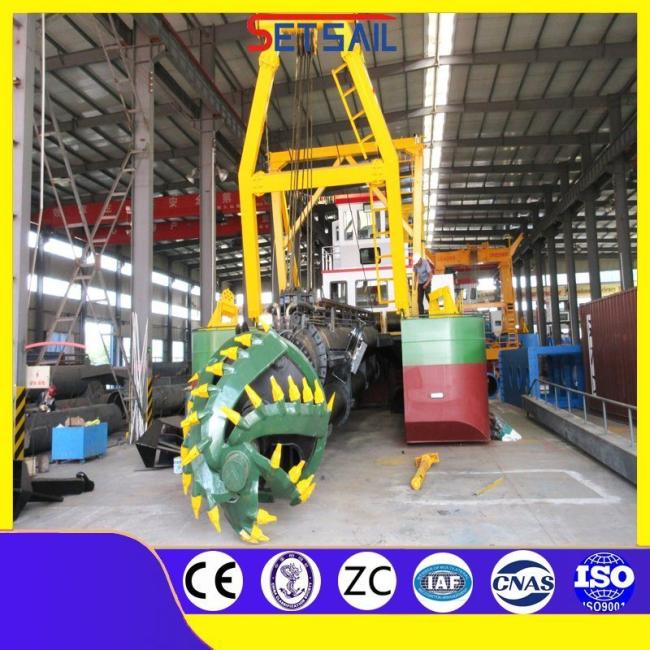 Set Sail Cutter Suction Mute Gold Dredger Sand Mining Equipment