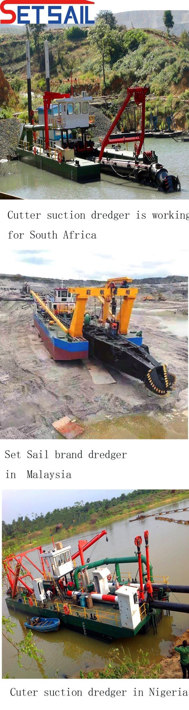 Diesel Engine Sand Dredging Barge/Cutter Suction Dredger