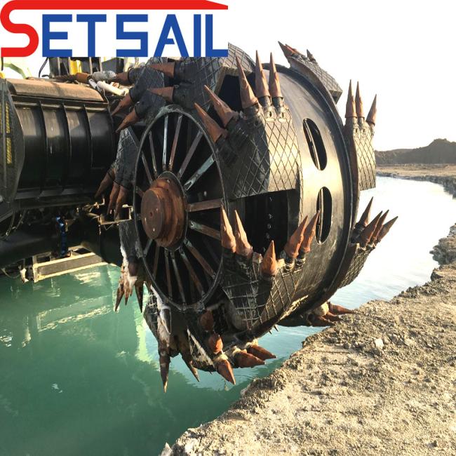 Hydraulic Wheel Bucket Head Mud Dredger with Diesel Engine