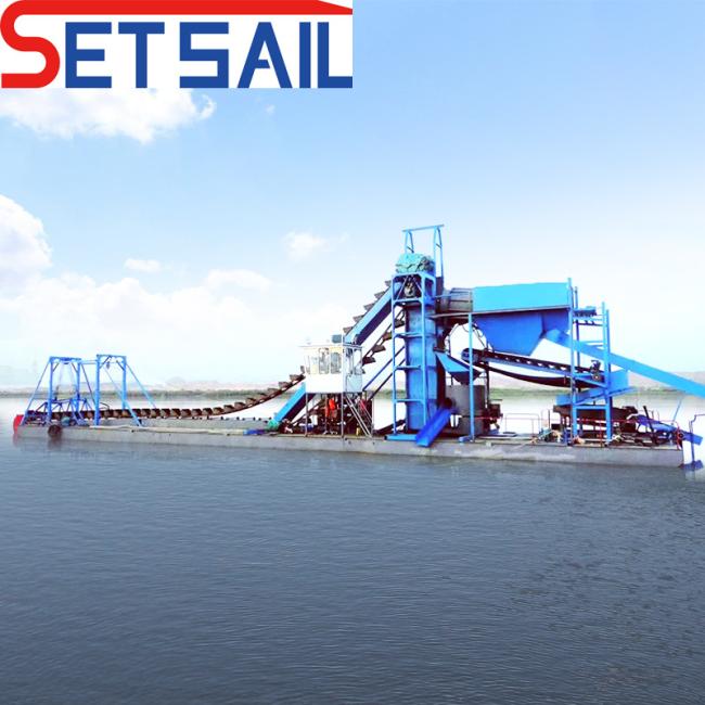 Low Price Chain Bucket Sand Gold Dredge for River Mining