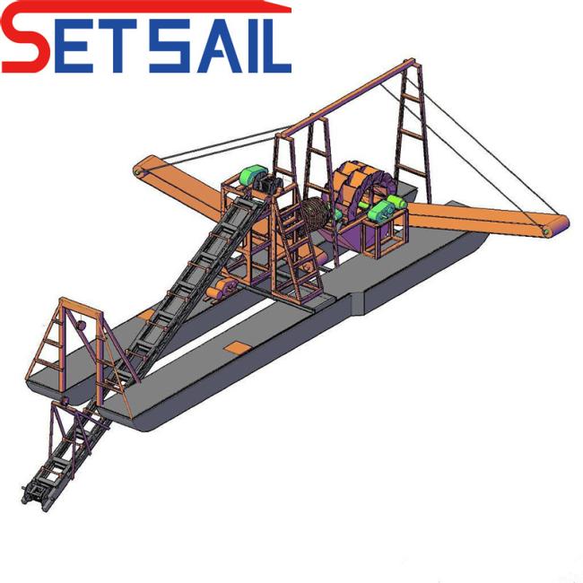 High Efficiency Water Wheel Sand Washing Machine Used in River