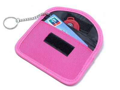 China Horizontal Car Mobile Phone Fabric Rfid Blocking Key Pouch for sale