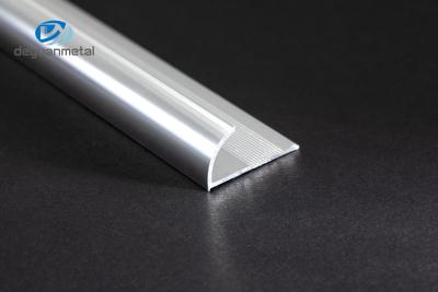 China Round Corner Aluminium Corner Profiles , 12mm Aluminium Edge Trim Profiles for sale