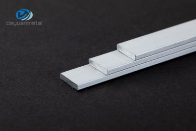 Китай 6063 алюминиевый плоский профиль 5mm прессованное прямоугольное 160Mpa растяжимый продается