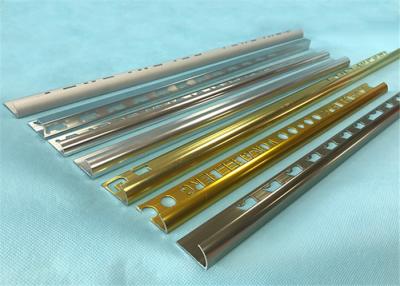 China Customized Color Aluminium Corner Trim Profiles 5 Years Warranty 10mm Height for sale