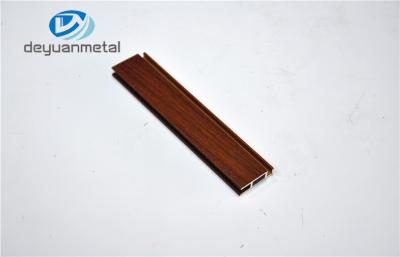 China Office Sliding Door Wood Grain Aluminum Profiles Alkali Resistance for sale