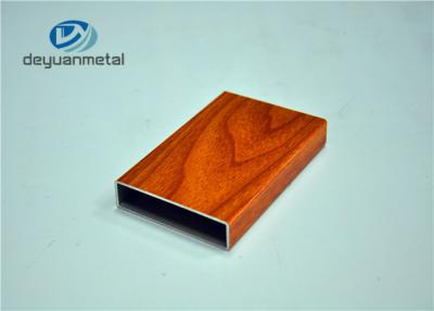China Office Building Wood Grain Aluminum Profiles Shapes GB/75237-2008 for sale