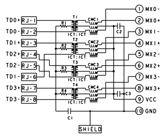 RJ45 2X8 1-1840870-4 Datasheet