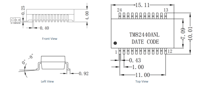 TM82440ANL Mechanical Drawings