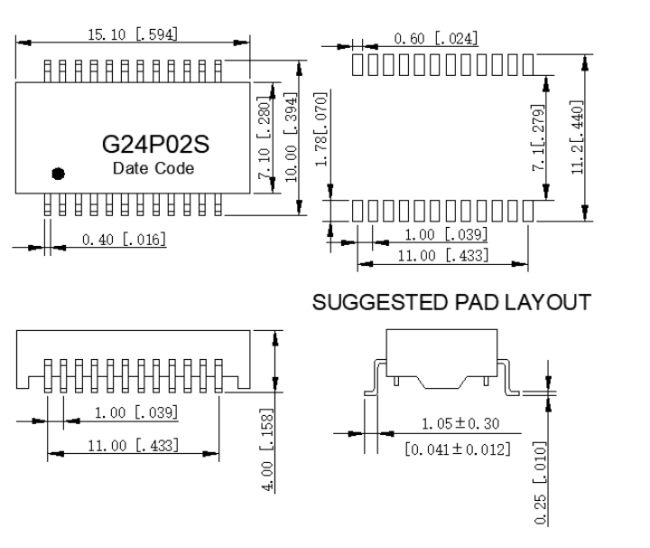 G24P02S Datasheet Mechanical
