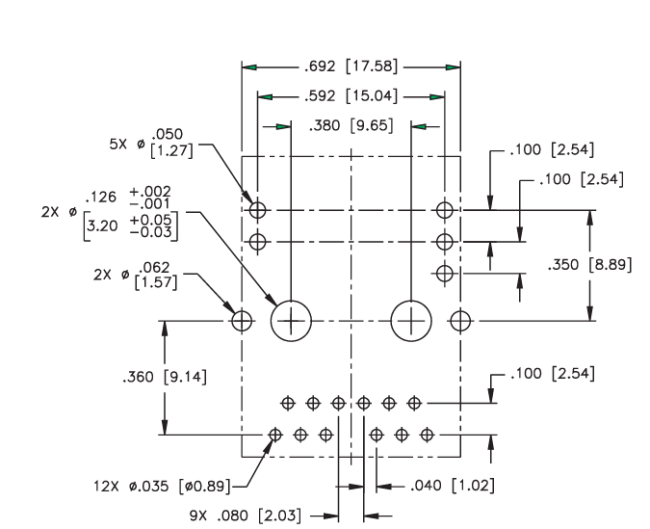 J0G-0001NL Datasheet - SUGGESTED FOOTPRINT