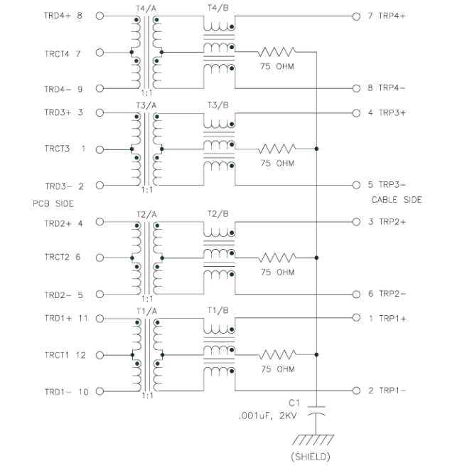 J0G-0003NL Datasheet - Schematics