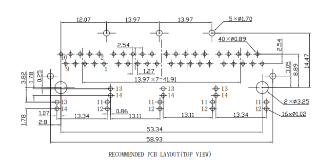LPJG49883A92NL 1x4 RJ45 Connector Datasheet - Schematic