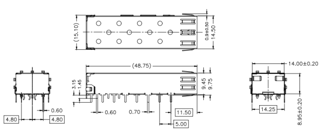 LP11ACS2000 SFP Cage Datasheet - MECHANIC