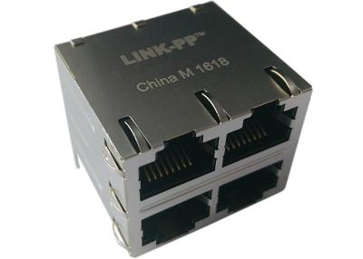 China SI-35003-F Stacked Jack 10/100BT RJ45 No LEDs Integrated Transformer for sale