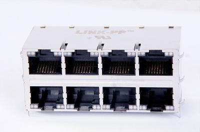 中国 LEDs の 2 つ x 4 つの港の Cisco POE スイッチが付いている磁気 POE RJ45 のコネクター 販売のため