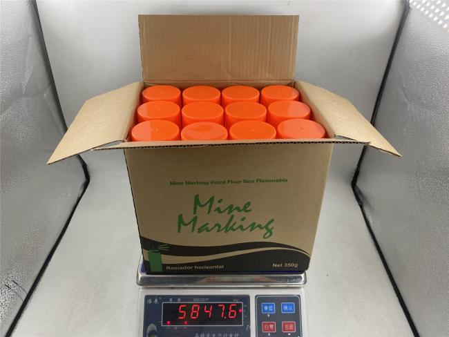 Mine marking paint application example